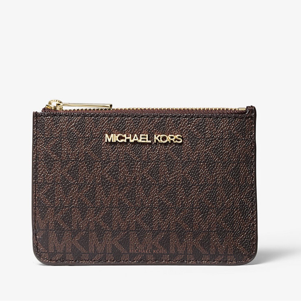 Michael Kors Dark Brown Logo Pouch